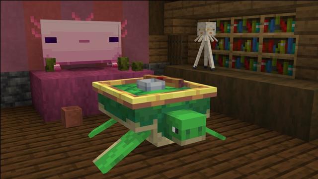 Screenshot of the Minecraft Bedrock Marketplace product Mob Furniture created by Carper Creative.