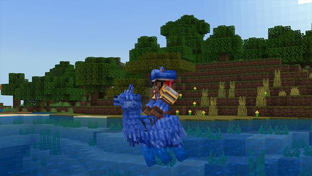 Screenshot of the Minecraft Bedrock Marketplace product My Little Llama Overhaul created by Carper Creative.