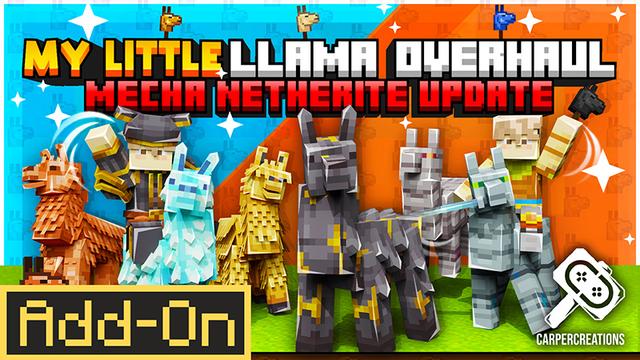 Thumbnail of the Minecraft Bedrock Marketplace product My Little Llama Overhaul created by Carper Creative.