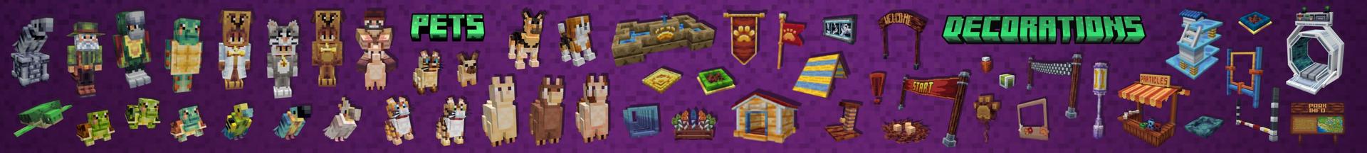 Panorama of the Minecraft Bedrock Marketplace product Pet Paradise created by Carper Creative.