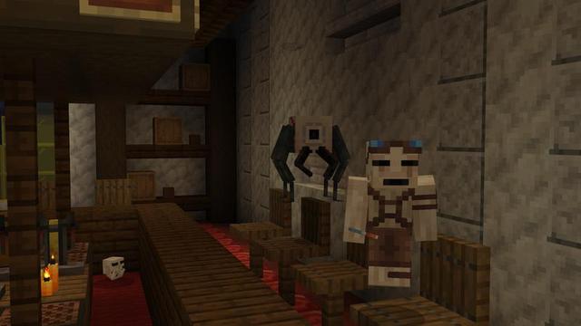 Screenshot of the Minecraft Bedrock Marketplace product Screaming House created by Carper Creative.
