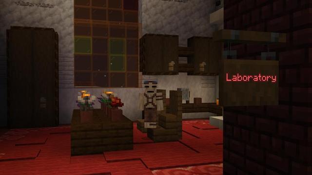 Screenshot of the Minecraft Bedrock Marketplace product Screaming House created by Carper Creative.