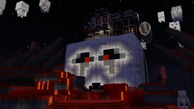 Screenshot of the Minecraft Bedrock Marketplace product Screaming House created by Carper Creative.