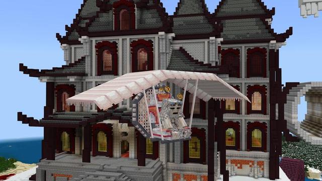 Screenshot of the Minecraft Bedrock Marketplace product Screaming House created by Carper Creative.