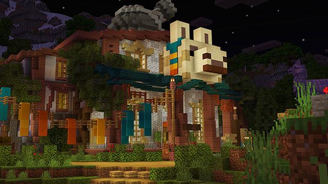 Screenshot of the Minecraft Bedrock Marketplace product The Llama Glama Gang created by Carper Creative.