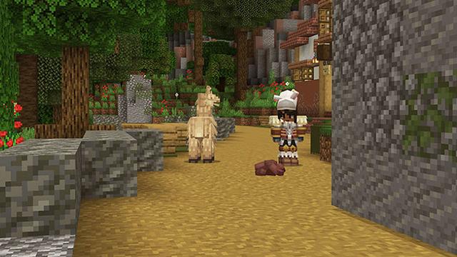 Screenshot of the Minecraft Bedrock Marketplace product The Llama Glama Gang created by Carper Creative.