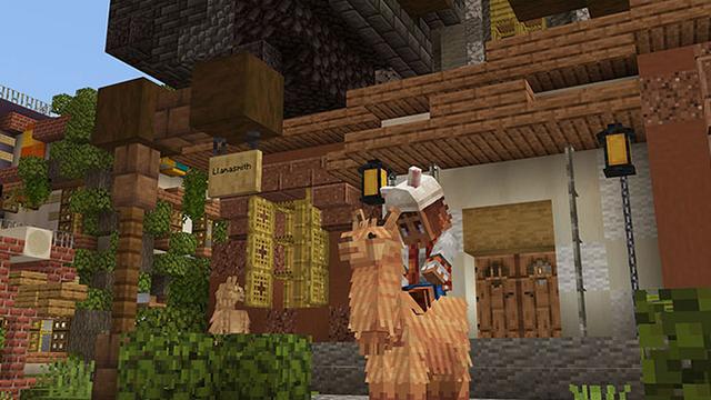 Screenshot of the Minecraft Bedrock Marketplace product The Llama Glama Gang created by Carper Creative.