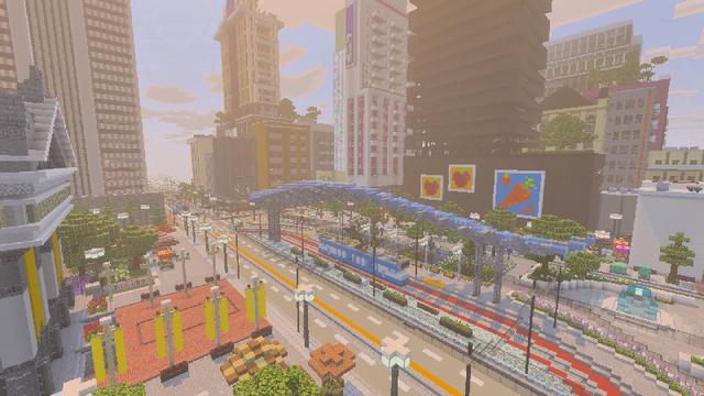 Screenshot of the Minecraft Bedrock Marketplace product Aphmau's City Life created by CatFace.