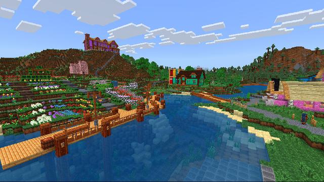 Screenshot of the Minecraft Bedrock Marketplace product Aphmau's Slime Life created by CatFace.