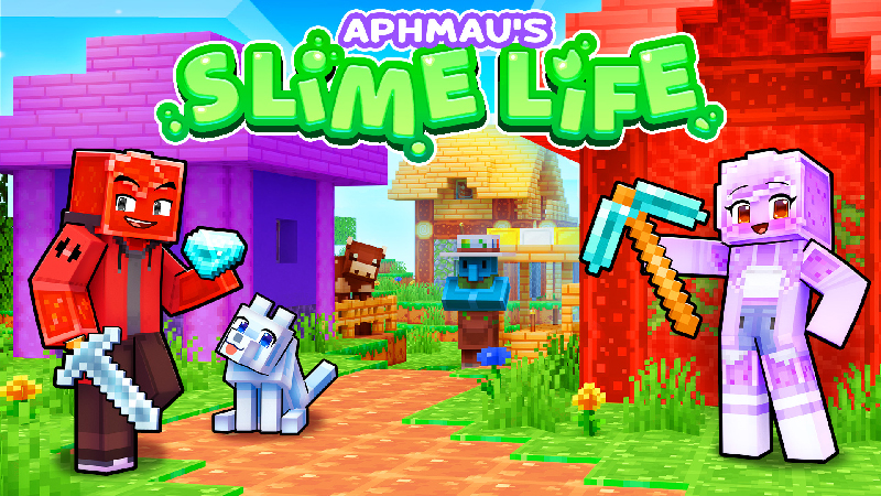 Thumbnail of the Minecraft Bedrock Marketplace product Aphmau's Slime Life created by CatFace.