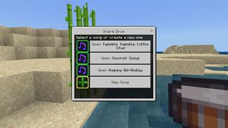 Screenshot of the Minecraft Bedrock Marketplace product MusicCrafter Add-On created by Causeway Digital.