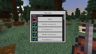 Screenshot of the Minecraft Bedrock Marketplace product MusicCrafter Add-On created by Causeway Digital.