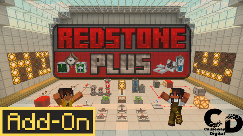 Thumbnail of the Minecraft Bedrock Marketplace product Add-On Redstone Plus created by Causeway Digital.