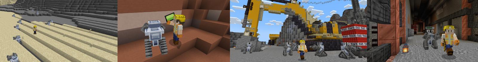 Panorama of the Minecraft Bedrock Marketplace product AUTO MINER created by ChewMingo.