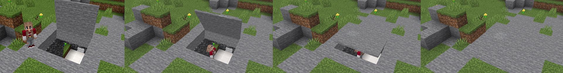 Panorama of the Minecraft Bedrock Marketplace product BUNKER BASE created by ChewMingo.