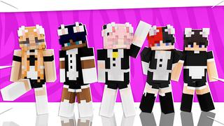 Thumbnail of the Minecraft Bedrock Marketplace product Cat Maids created by ChewMingo.
