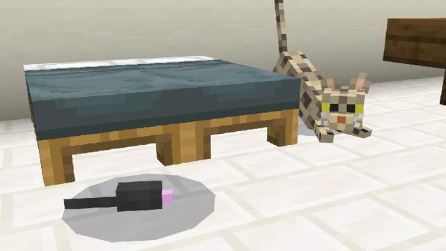 Screenshot of the Minecraft Bedrock Marketplace product CATS Add-On created by ChewMingo.