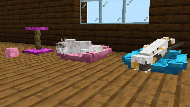 Screenshot of the Minecraft Bedrock Marketplace product CATS Add-On created by ChewMingo.