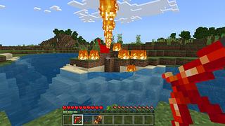 Screenshot of the Minecraft Bedrock Marketplace product DEMON WEAPONS created by ChewMingo.