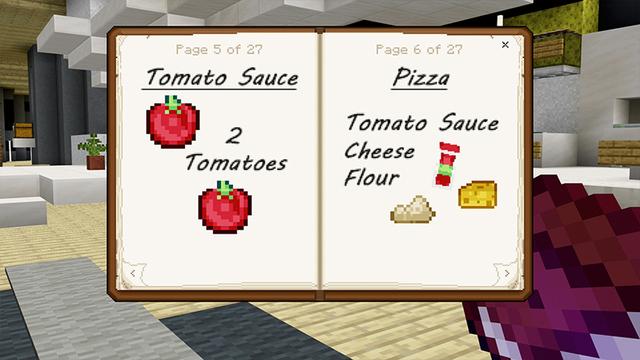 Screenshot of the Minecraft Bedrock Marketplace product FOOD++ created by ChewMingo.