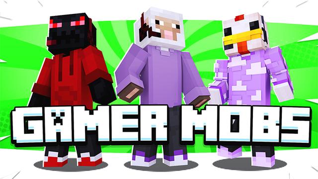 Thumbnail of the Minecraft Bedrock Marketplace product GAMER MOBS! created by ChewMingo.