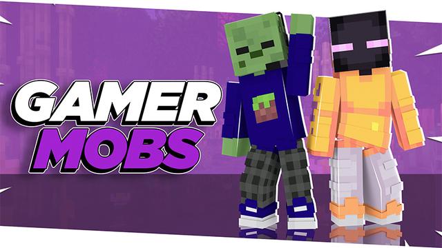 Thumbnail of the Minecraft Bedrock Marketplace product GAMER MOBS created by ChewMingo.