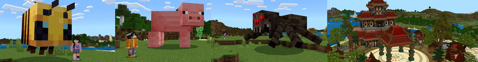 Panorama of the Minecraft Bedrock Marketplace product GIANT ANIMALS created by ChewMingo.