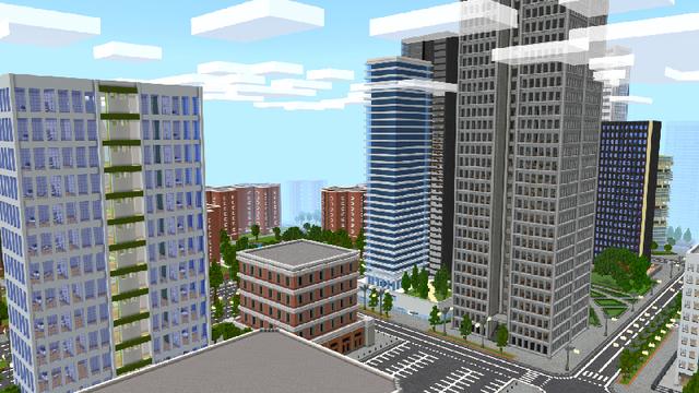 Screenshot of the Minecraft Bedrock Marketplace product GIANT CITY created by ChewMingo.