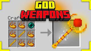 Thumbnail of the Minecraft Bedrock Marketplace product God Weapons created by ChewMingo.