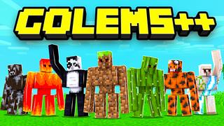 Thumbnail of the Minecraft Bedrock Marketplace product GOLEMS++ created by ChewMingo.
