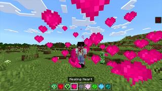 Screenshot of the Minecraft Bedrock Marketplace product HEARTS++ (CŒURS) created by ChewMingo.