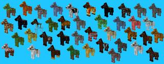 Panorama of the Minecraft Bedrock Marketplace product HORSES++ created by ChewMingo.