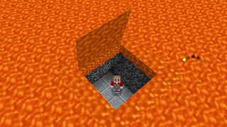 Screenshot of the Minecraft Bedrock Marketplace product LAVA BUNKER created by ChewMingo.