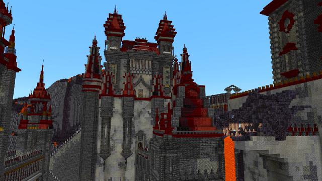 Screenshot of the Minecraft Bedrock Marketplace product LAVA CASTLE created by ChewMingo.