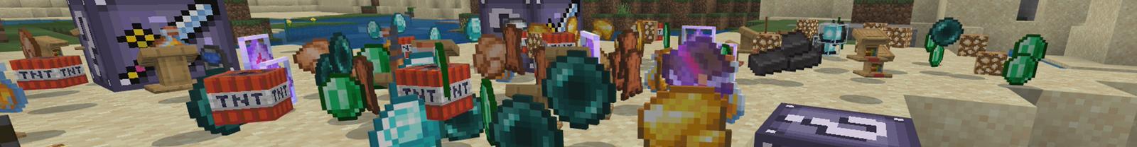 Panorama of the Minecraft Bedrock Marketplace product Lucky Block Adventure created by ChewMingo.