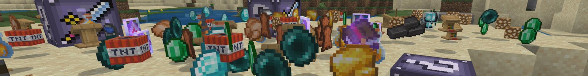 Panorama of the Minecraft Bedrock Marketplace product Lucky Block Adventure created by ChewMingo.