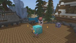 Screenshot of the Minecraft Bedrock Marketplace product Lucky Block Adventure created by ChewMingo.