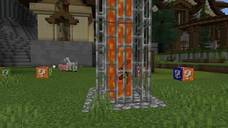 Screenshot of the Minecraft Bedrock Marketplace product Lucky Block Party created by ChewMingo.