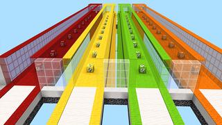 Screenshot of the Minecraft Bedrock Marketplace product Lucky Block Race created by ChewMingo.