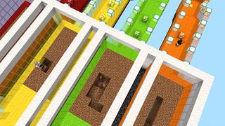 Screenshot of the Minecraft Bedrock Marketplace product Lucky Block Race created by ChewMingo.