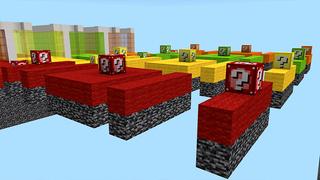 Screenshot of the Minecraft Bedrock Marketplace product Lucky Block Race created by ChewMingo.