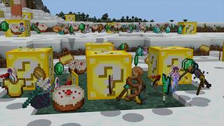 Screenshot of the Minecraft Bedrock Marketplace product Lucky Block created by ChewMingo.