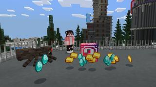 Screenshot of the Minecraft Bedrock Marketplace product Lucky Blocks created by ChewMingo.