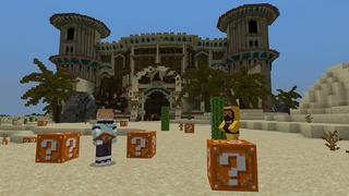 Screenshot of the Minecraft Bedrock Marketplace product Lucky Blocks Wild created by ChewMingo.