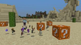 Screenshot of the Minecraft Bedrock Marketplace product Lucky Blocks Wild created by ChewMingo.