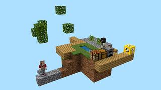 Screenshot of the Minecraft Bedrock Marketplace product Luckyblock Skyblock created by ChewMingo.
