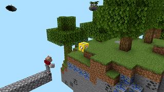 Screenshot of the Minecraft Bedrock Marketplace product Luckyblock Skyblock created by ChewMingo.