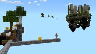 Screenshot of the Minecraft Bedrock Marketplace product Luckyblock Skyblock created by ChewMingo.