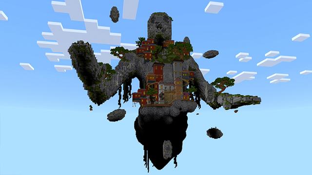 Screenshot of the Minecraft Bedrock Marketplace product Luckyblock Skyblock created by ChewMingo.