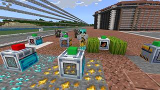 Screenshot of the Minecraft Bedrock Marketplace product MACHINES created by ChewMingo.